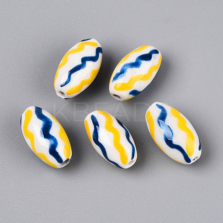 Handmade Porcelain Beads PORC-T134-15C-1