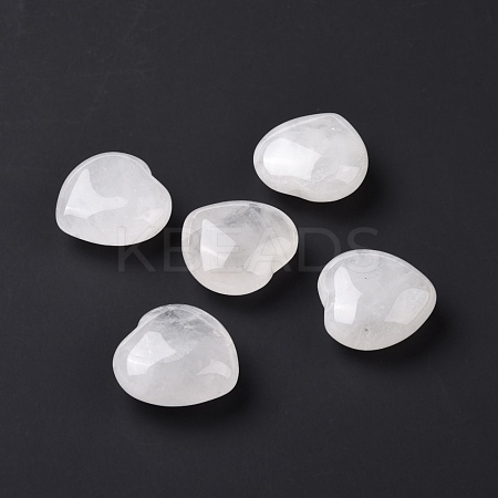 Natural Quartz Crystal Heart Love Stone G-I285-06K-1