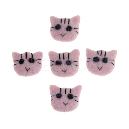 Handwork Felt Needle Felting Cat Ornaments PW-WG46427-03-1