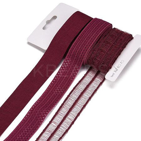 9 Yards 3 Styles Polyester Ribbon SRIB-A014-A01-1