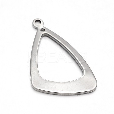 Non-Tarnish Triangle Ring 304 Stainless Steel Pendants X-STAS-N073-20-1