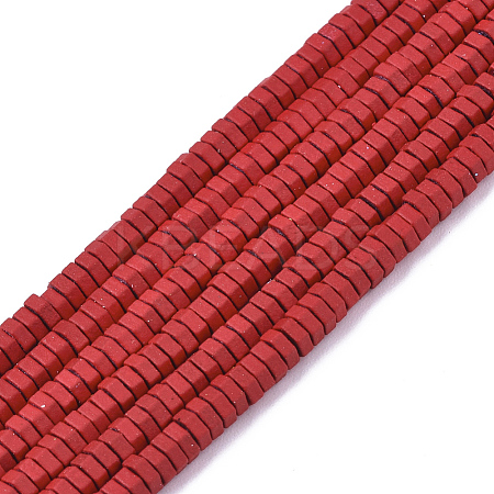 Spray Painted Non-magnetic Synthetic Hematite Beads Strands G-R468-02B-07-1
