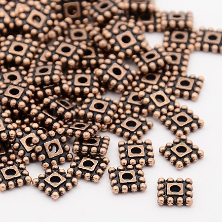 Tibetan Style Alloy Spacer Beads TIBEB-P002-02R-NR-1