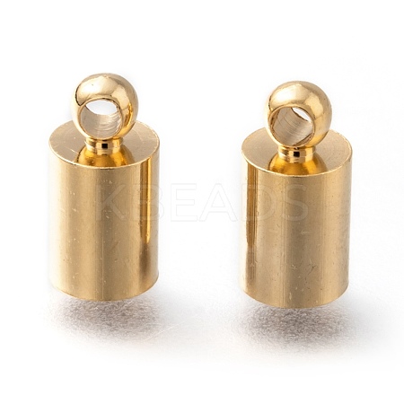 Brass Cord Ends KK-H759-42B-G-1