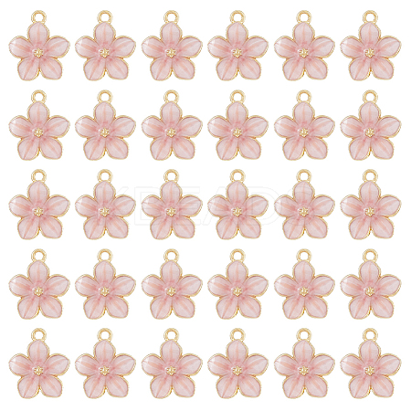 60Pcs Alloy Enamel Pendants ENAM-FH0001-86-1
