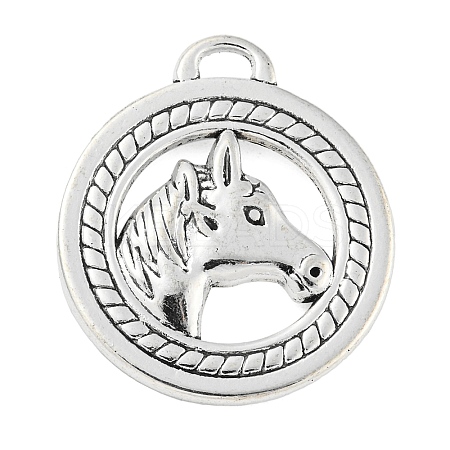 Tibetan Style Alloy Pendants X-TIBEP-S293-015AS-LF-1
