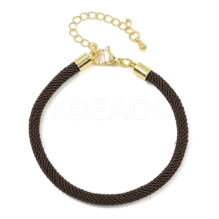4.5MM Round Nylon Milan Cord Bracelet Making BJEW-I245-01G-38-1