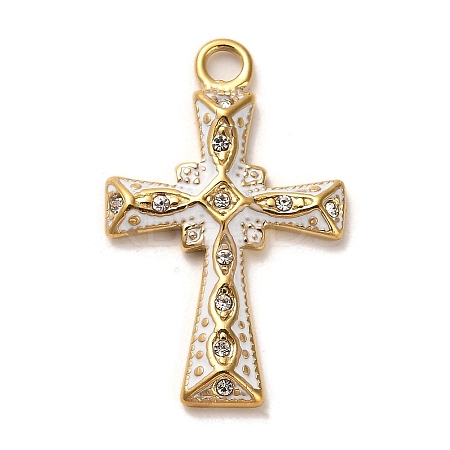 Real 18K Gold Plated 304 Stainless Steel Pendants X-STAS-M331-02A-G-1