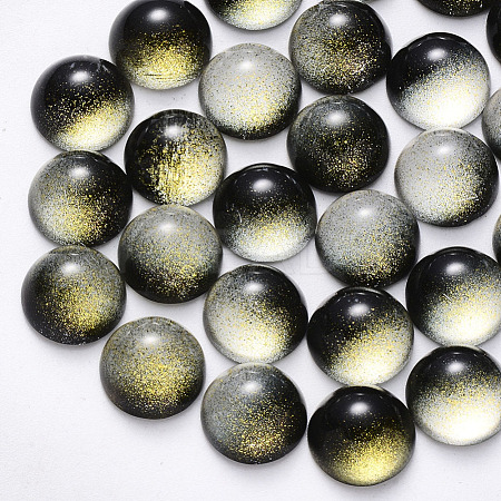 Spray Painted Glass Cabochons GLAA-S190-013C-B04-1