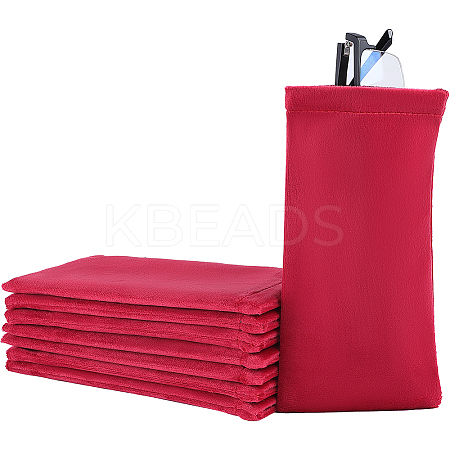 8Pcs Rectangle Velvet with Steel Glasses Case ABAG-BBC0001-15B-1