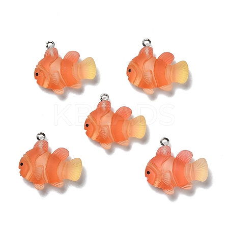 Opaque Resin Pendants RESI-D055-091P-01-1