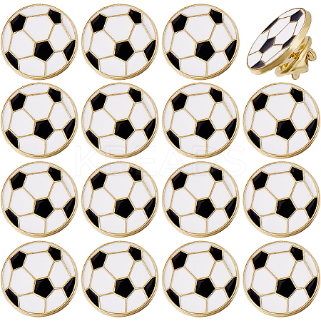 16Pcs Sport Enamel Pins JEWB-DC0001-24B-1