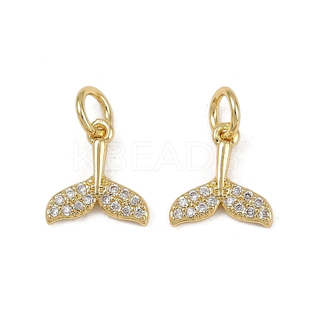 Brass Micro Pave Cubic Zirconia Pendants KK-Z120-04G-02-1