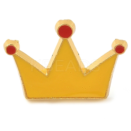 Crown Alloy Enamel Brooches JEWB-I035-07G-04-1