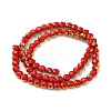 Electroplate Glass Beads Strands EGLA-A040-01A-2