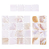 3Pcs 3 Styles Natural Shell Nail Art Display Board ODIS-TA0001-04-1