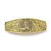 Viking Knot Alloy Retro Hair Barrettes AJEW-K048-08AG-1