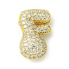 Rack Plating Brass Cubic Zirconia Pendants KK-S378-02G-F-1