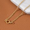 304 Stainless Steel Chemical Symbol Pendant Necklaces NJEW-Z073-03G-01-3
