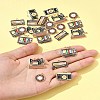 25Pcs 5 Styles Alloy Enamel Pendants ENAM-FS0003-14-10