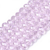 Electroplate Glass Beads Strands EGLA-A034-T2mm-A22-1