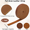 2M Flat AB Grade Cowhide Leather Cord AJEW-WH0479-73F-01-2