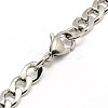 Tarnish Resistant 304 Stainless Steel Curb Chain/Twisted Chain Bracelet Making LS-STAS-A028-B122P-2