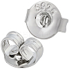40 Pairs 925 Sterling Silver Ear Nuts STER-BBC0008-63-7