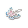 925 Sterling Silver Enamel Butterfly Charms LS-STER-D300-28P-03-2