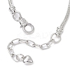 Alloy Snake Chain Charms Bracelets BJEW-JB11448-01-4