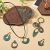 14Pcs 14 Styles Tibetan Style Alloy Pendants FIND-TA0010-61-8