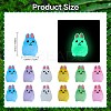 36Pcs 6 Colors Rabbit Luminous Resin Display Decorations DJEW-SZ0001-09-2