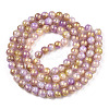 Baking Paint Crackle Glass Bead Strands DGLA-R053-05O-2