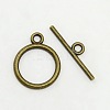 Tibetan Style Toggle Clasps TIBEP-A12208-AB-FF-1