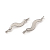 Non-Tarnish 304 Stainless Steel Links Connector Charms STAS-Q323-08P-2