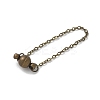 Brass Magnetic Clasps KK-U052-28AB-1