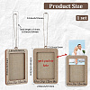 Rectangle with Word Drive Safely I Love You Wood Hanging Photo Frame HJEW-SP0001-19C-2