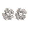 304 Stainless Steel with Plastic Imitation Pearl Stud Earrings for Women EJEW-Z057-11P-1