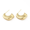 Brass Chunky Stud Earrings EJEW-B013-20-1