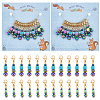 Round & Cube & Abacus Beaded Pendant Stitch Markers HJEW-AB00295-1