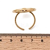 Sun Hollow 304 Stainless Steel Open Cuff Rings for Women RJEW-A091-18G-5