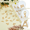 26Pcs 26 Styles Letter A~Z Brass Pendants PALLOY-HS00024-4