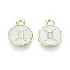 Alloy and Enamel Charms ENAM-T021-28K-1
