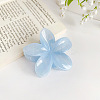 Candy Color Flower Plastic Claw Hair Clips PW-WG0066C-02-1