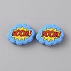 Cloud with Word Boom Food Grade Eco-Friendly Silicone Beads LS-SIL-WH0014-22C-1