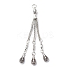 Tibetan Style Alloy Curb Chain Tassel Big Pendants X-FIND-I025-01E-1