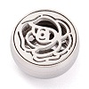304 Stainless Steel Magnetic Diffuser Locket Aromatherapy Essential Oil Buckle AJEW-M027-04P-2