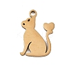 201 Stainless Steel Charms STAS-Z155-03G-1