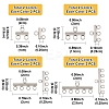 16Pcs 8 Styles 304 Stainless Steel Chandelier Component Links STAS-FS0001-70-4