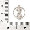 201 Stainless Steel Laser Cut Connector Charms STAS-R132-14P-3